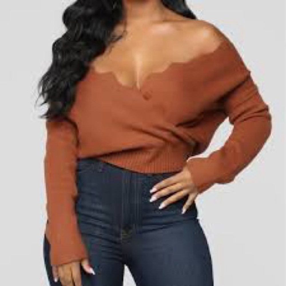 Finding Love Sweater - Cognac XL